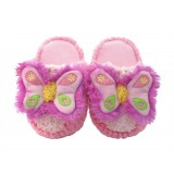SL2214-Butterfly Plush Animal Slippers
